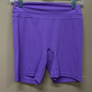 Tom Tiger Yoga Shorts Butt Lifting Sculpting High Waisted Purple Sz M